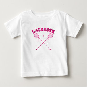 Pink Lacrosse Logo Baby T-Shirt