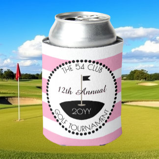 Pink Ladies Golf Club Logo Can Cooler