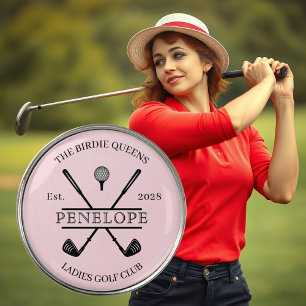 Pink Ladies Golf Club Name Ball Marker