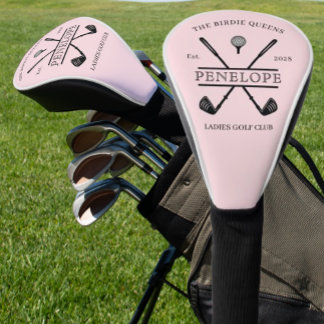 Pink Ladies Golf Club Name Head Cover