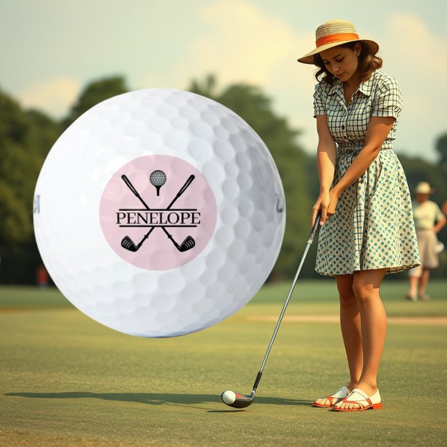 Pink Ladies Golf Name Balls (Creator Uploaded)