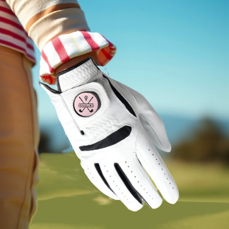 Pink Ladies Golf Name Glove