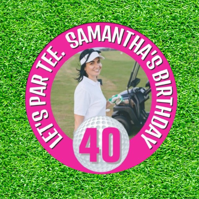 Pink Lady Amazing Golf Party  Paper Plates (Swing into Joy with Pink Lady Plates!)