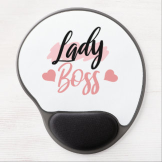 Pink lady boss wording  gel mouse pad
