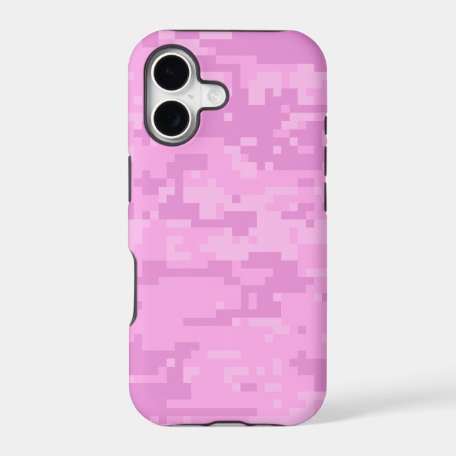 Pink Lady Digital Camo Pattern Iphone Case (Back)
