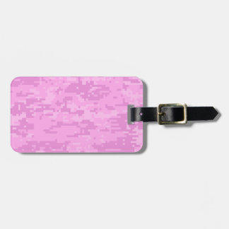 Pink Lady Digital Camo Pattern Luggage Tag
