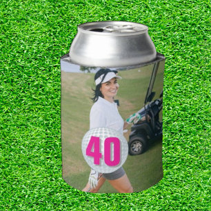 Pink Lady Golf-40 Themed  Can Cooler