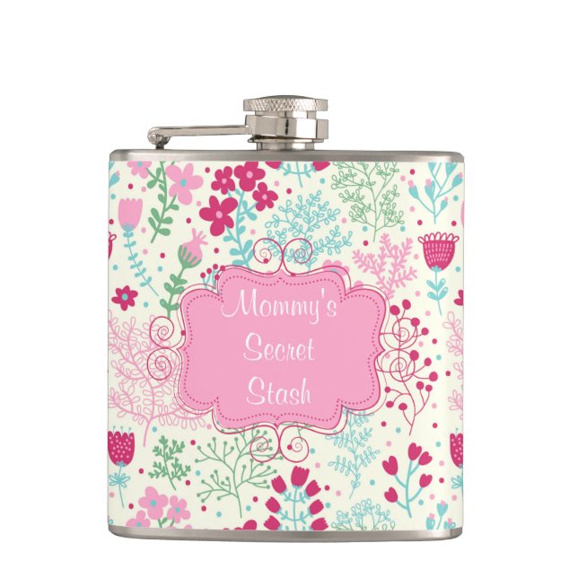 Pink Lady Hip Flask (Front)