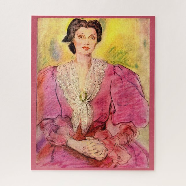pink lady jigsaw puzzle (Vertical)