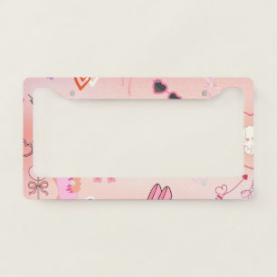 Pink Lady License Plate Frame