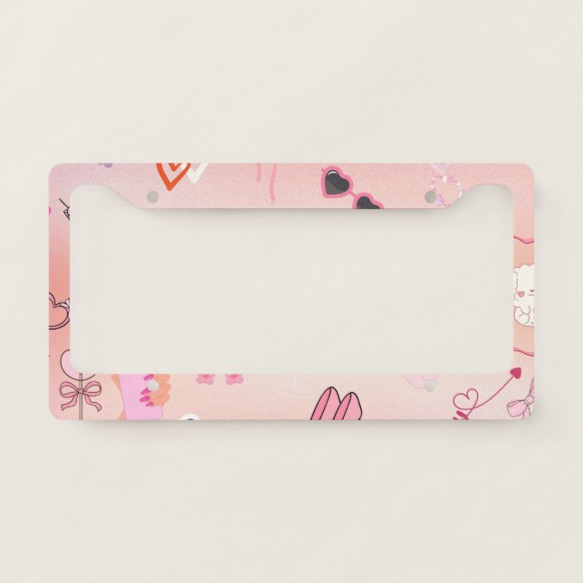 Pink Lady License Plate Frame (Front)