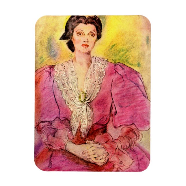 pink lady magnet (Vertical)