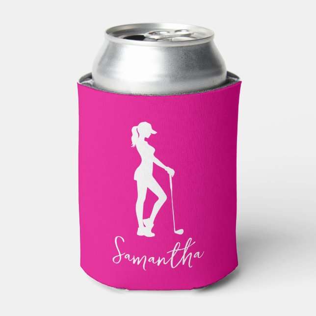 Pink Lady Monogram  Can Cooler (Can Front)