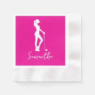Pink Lady Monogram Napkins