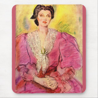 pink lady mouse pad