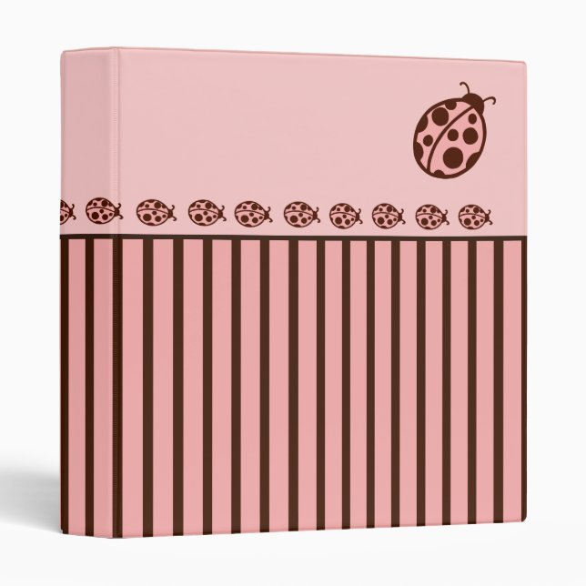 Pink Ladybug Binder (Front/Spine)