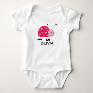 Pink Ladybug Bodysuit