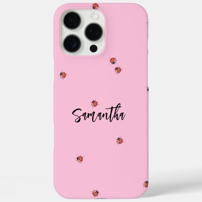 Pink Ladybug  Case-Mate iPhone Case (Back)