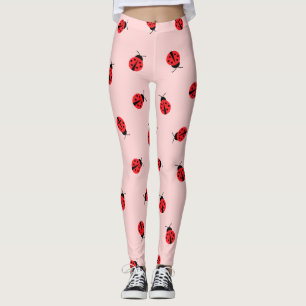 Pink Ladybug Leggings