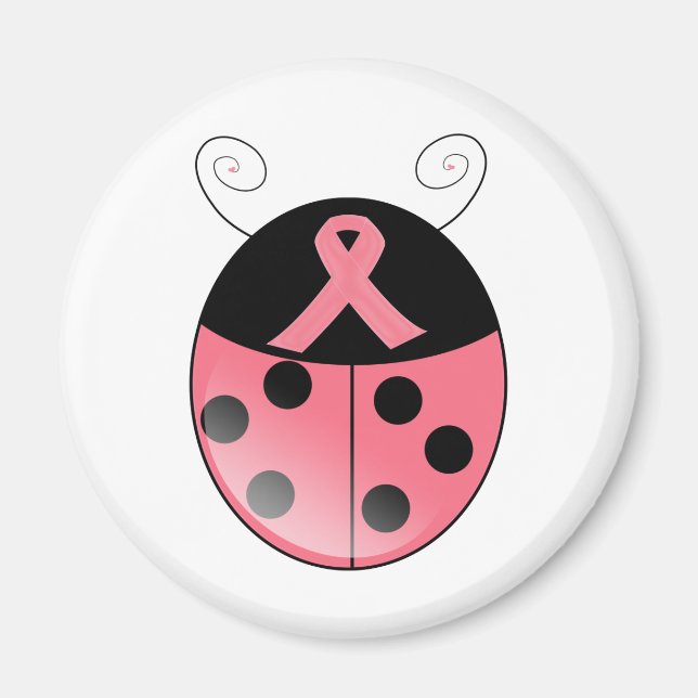 Pink Ladybug Magnet (Front)