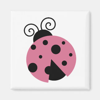 Pink Ladybug Magnet