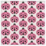 Pink Ladybug Pattern Fabric