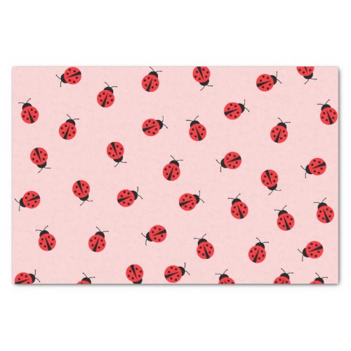 Pink Ladybug Tissue Paper