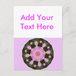 Pink Ladybugs Dancing Queen Bee Pink Orchid Postcard