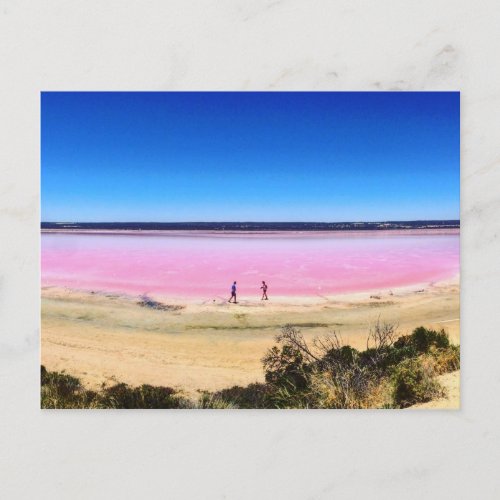 Pink Lake Port Gregory Western Australia Postcard