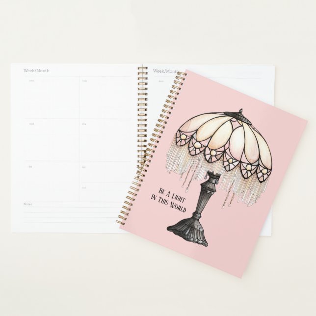 Pink Lamp Be A Light Planner (Display)