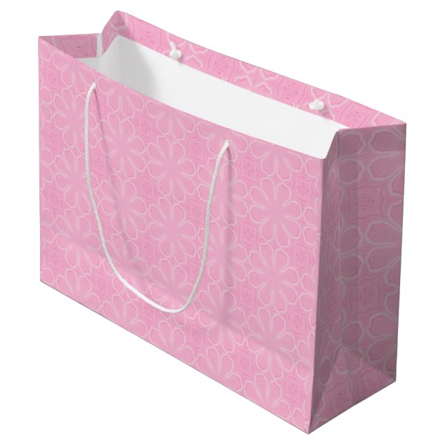 Pink Large Gift Bag (Front Angled)