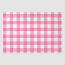 Pink Large Gingham Plaid Checks