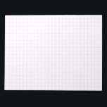 Pink Large Graph Paper Notepad<br><div class="desc">Pink Large Graph Paper Notepad</div>