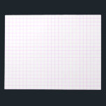 Pink Large Graph Paper Notepad<br><div class="desc">Pink Large Graph Paper Notepad</div>