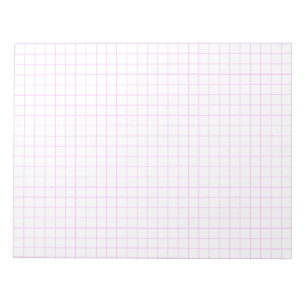 Pink Large Graph Paper Notepad