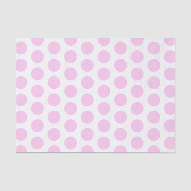 Pink Large Polka Dot Tissue Paper (Front)