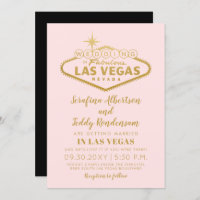 Fabulous Las Vegas Invitations in Blue