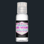 Pink Las Vegas sign destination wedding favor Hand Sanitizer<br><div class="desc">Pink Las Vegas sign hand sanitizer wedding favor for a destination wedding in las Vegas Nevada,  showcasing the famous neon sign and the text “Welcome to Fabulous Las Vegas,  Nevada” in pink and blue.</div>