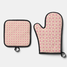 Pink Lattice Geometry Pattern