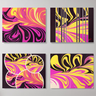 Pink Lava Wood Photo Tile