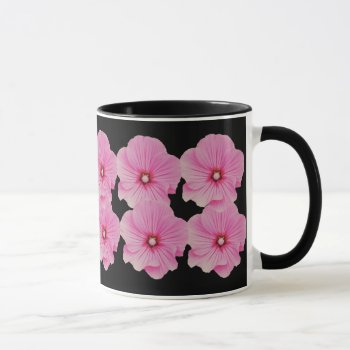 Pink Lavateras Design Mug by ggbythebay at Zazzle