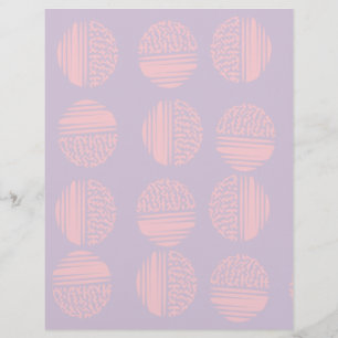 Pink & Lavender Circle Scrapbook Paper