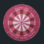 Pink Lavender Custom Phrase Team Name  Dart Board<br><div class="desc">This would be an awesome gift for a couple for the games room in their new home (or in the garage?). Maybe for a girly girl-cave or she-shed! Have her friends over and show off her really cool new custom dartboard with their own custom phrase on it! Or maybe their...</div>