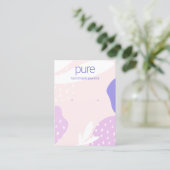 Pink Lavender Earring Jewelry Display Business Card (Standing Front)