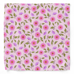Pink Lavender Lacy Daisy Bandana