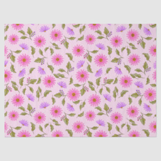 Pink Lavender Lacy Daisy Tissue Paper