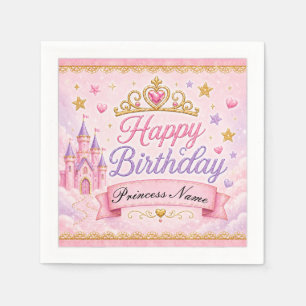 Pink Lavender Princess Napkins