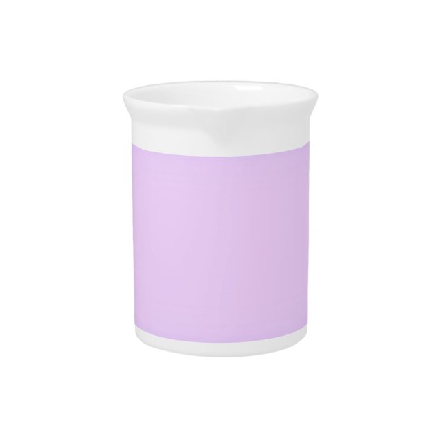 Pink Lavender Wedding Milk Pitcher for the couple (Front)