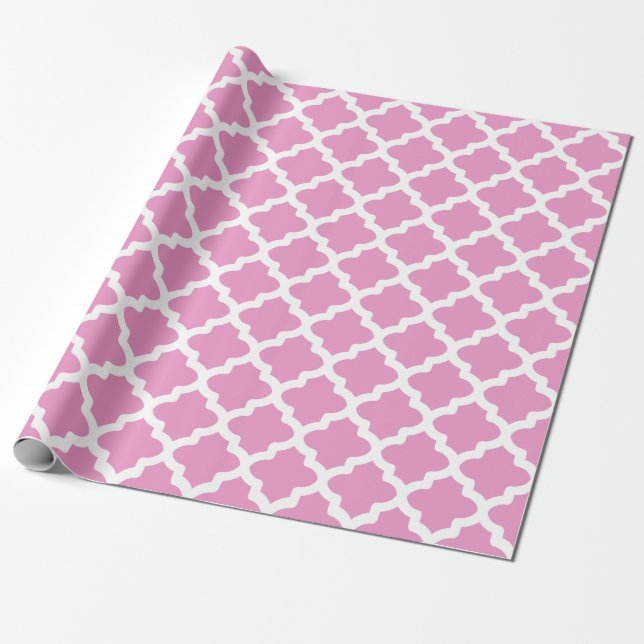 Pink Lavender Wrapping Paper (Unrolled)