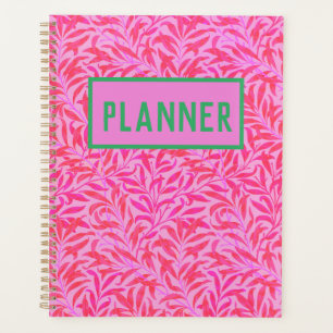 Pink Leaf Pattern Planner